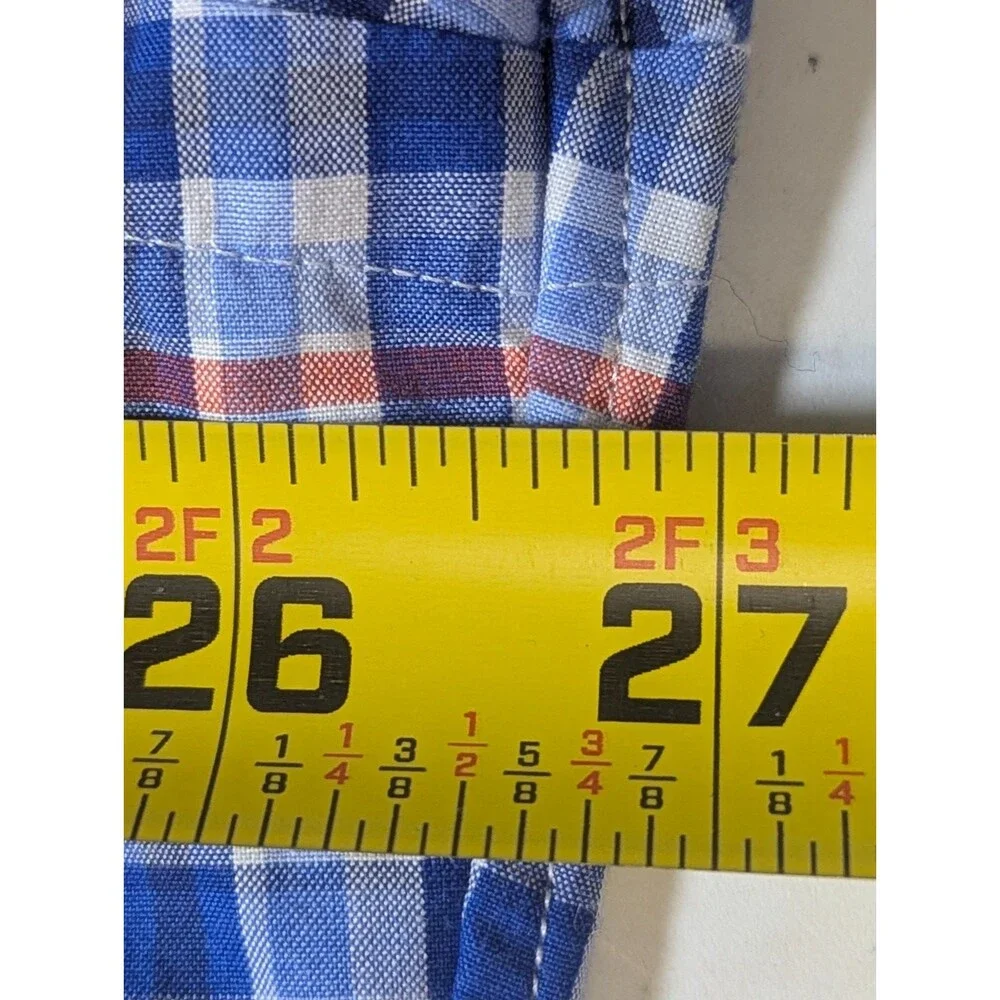 Polo Ralph Lauren Men's Shirt 17.5 XL Estate Classic Fit Blue Plaid Cotton LS